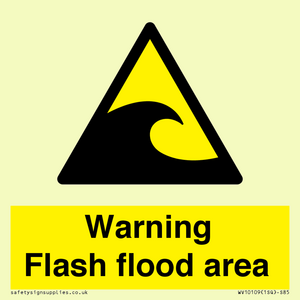 Warning Flash flood area